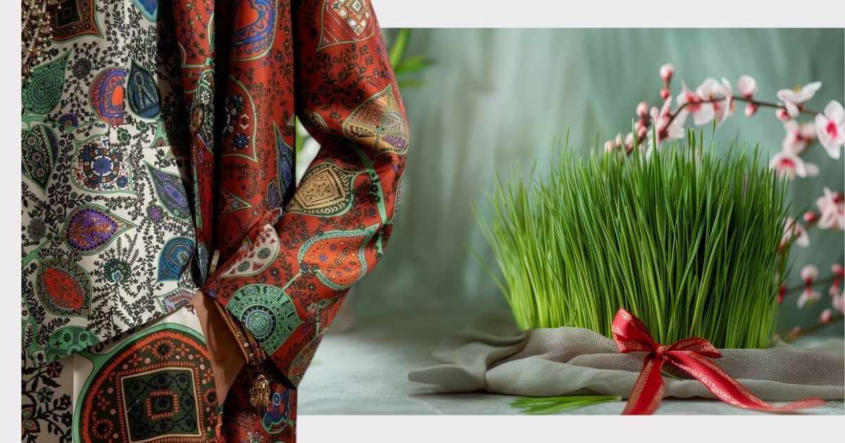 ترکیب استایل سنتی و مدرن از ترندهای لباس عید ۱۴۰۴ 