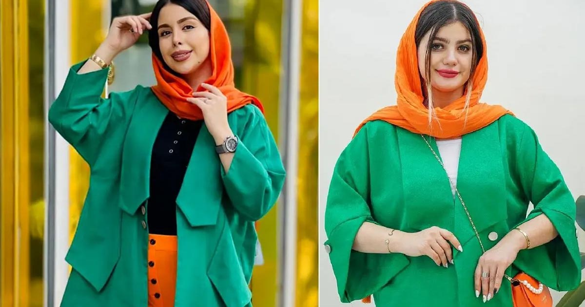 ترکیب ست سبز و نارنجی